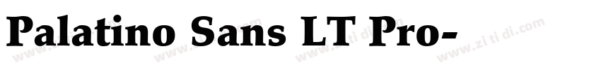 Palatino Sans LT Pro字体转换